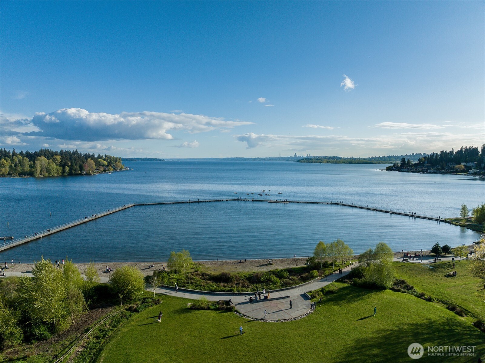 Another aerial view of the townhome location.