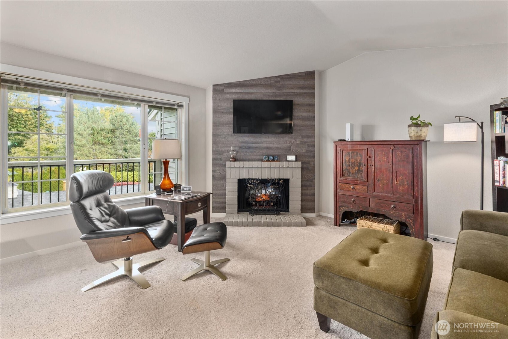 Looking back towards the kitchen and eating nook.