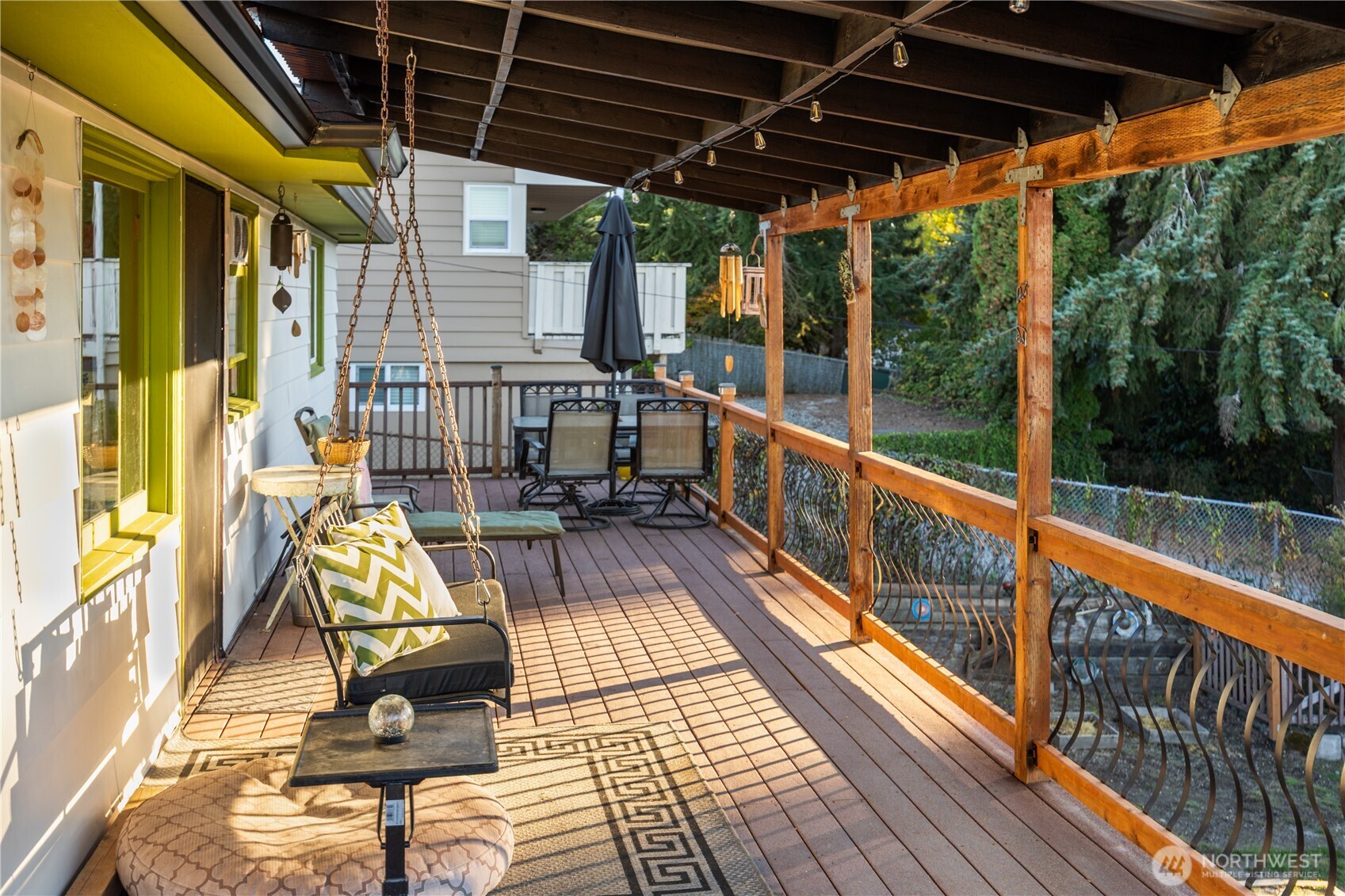 The porch swing is a delightful place to enjoy a morning cup of coffee or an afternoon lemonade. Heck! There isn't much that isn't fabulous when you are in a porch swing.