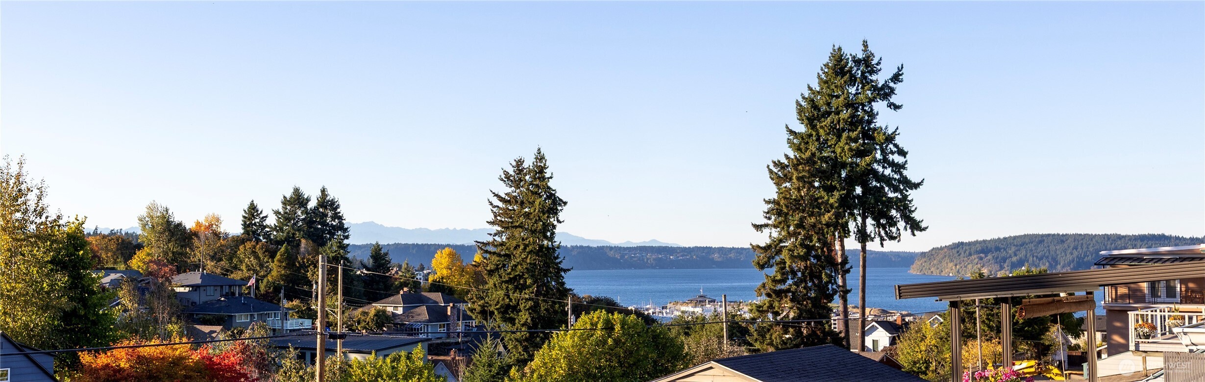 Really lovely view from deck and partial from dining room.