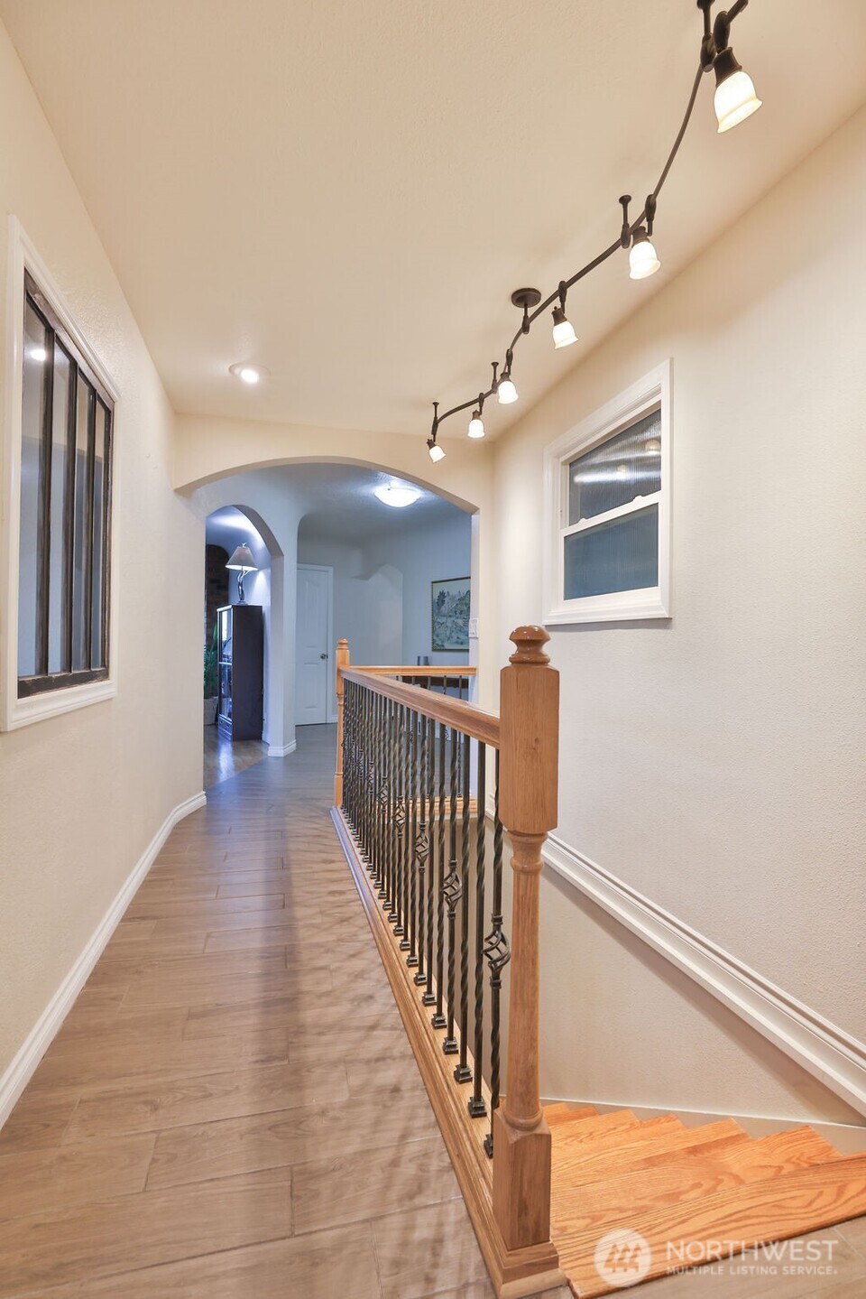 Entry view to the bedroom wing