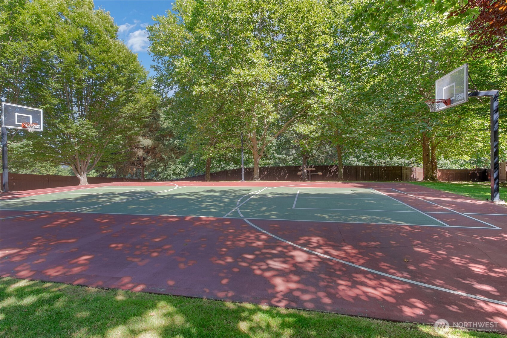 Community sports court and park.