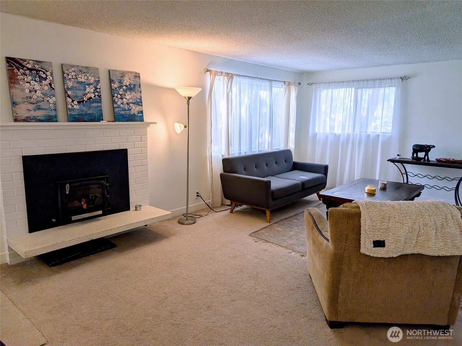 Spacious and bright living room on the main level