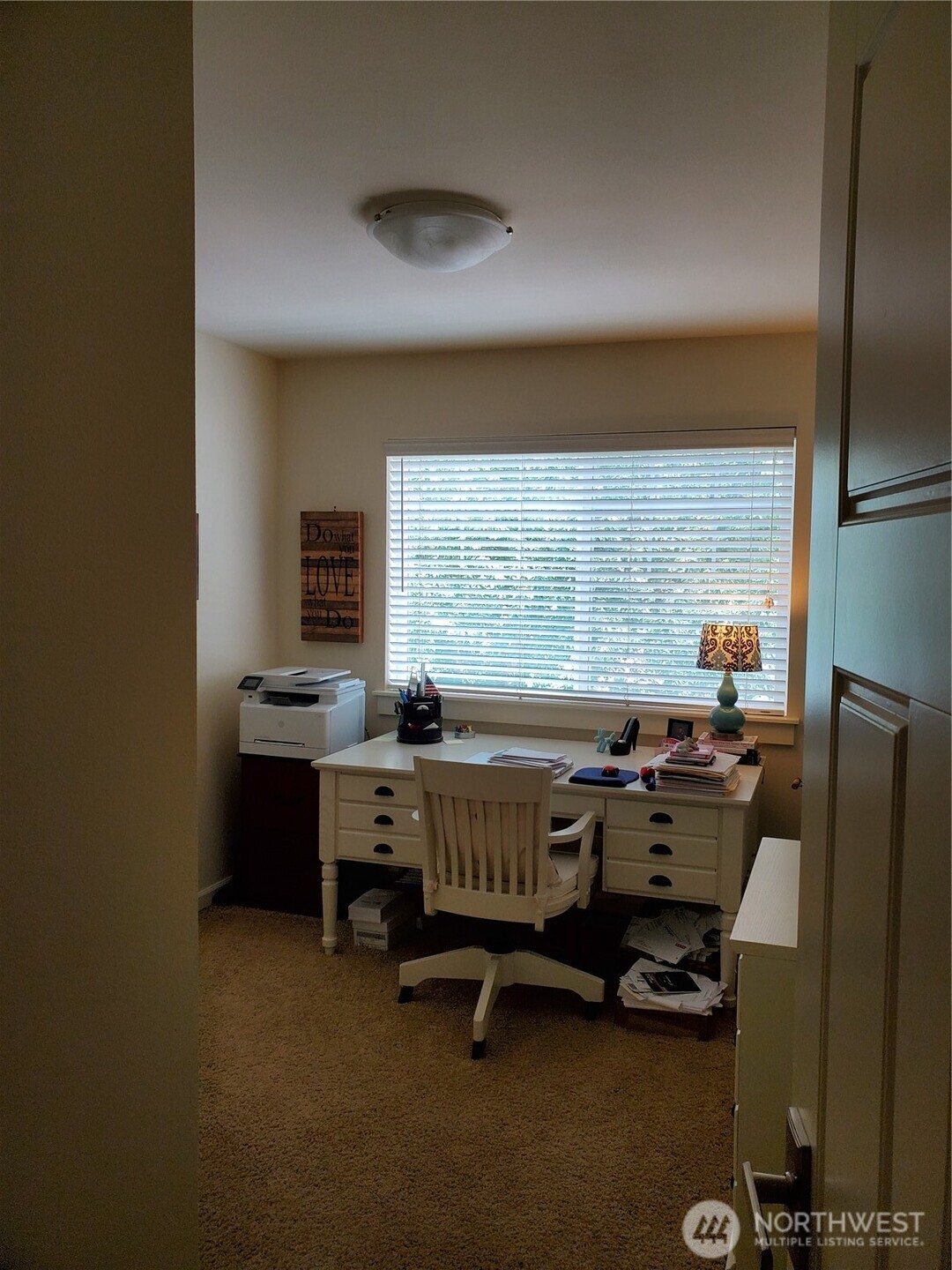 Bed 2 currently being used as an office