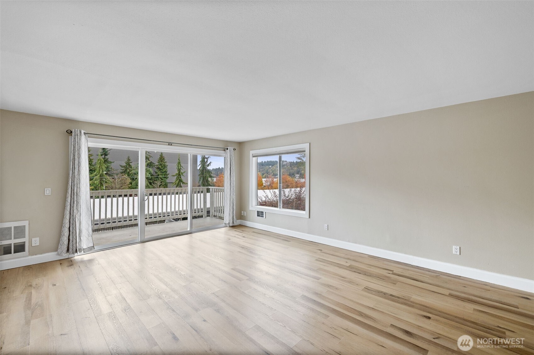 Living room and deck