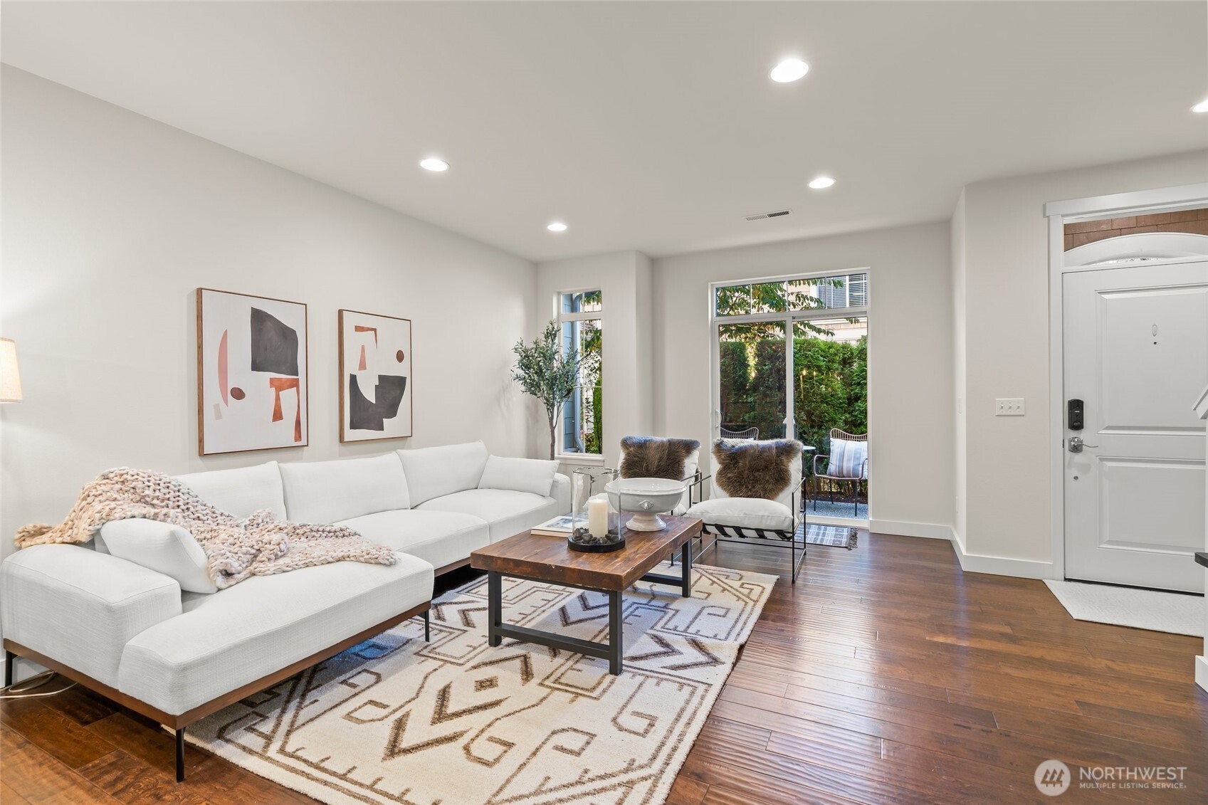 Fresh interior paint.