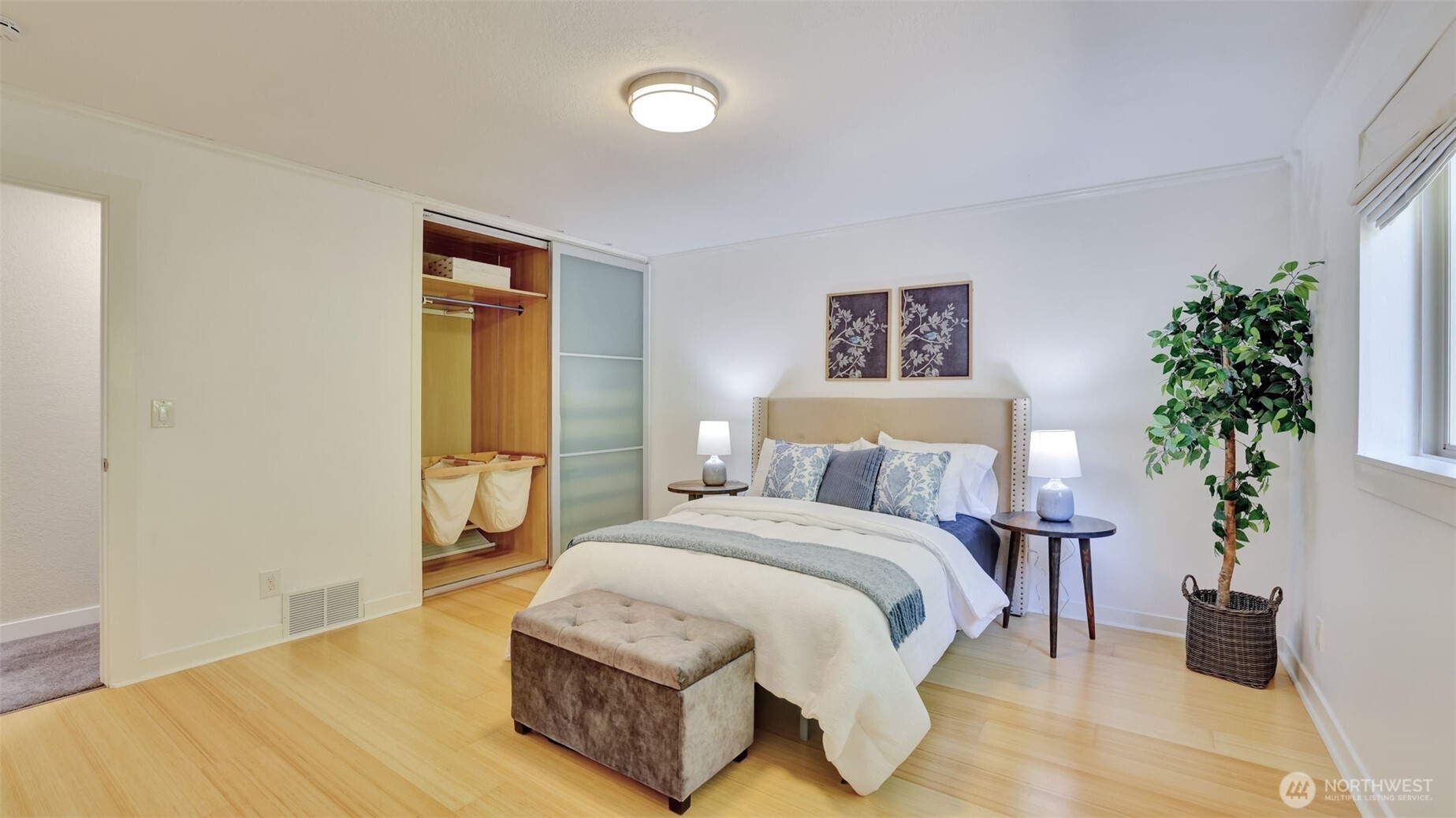 Enjoy the convenience of two spacious closets providing ample storage in the primary suite.