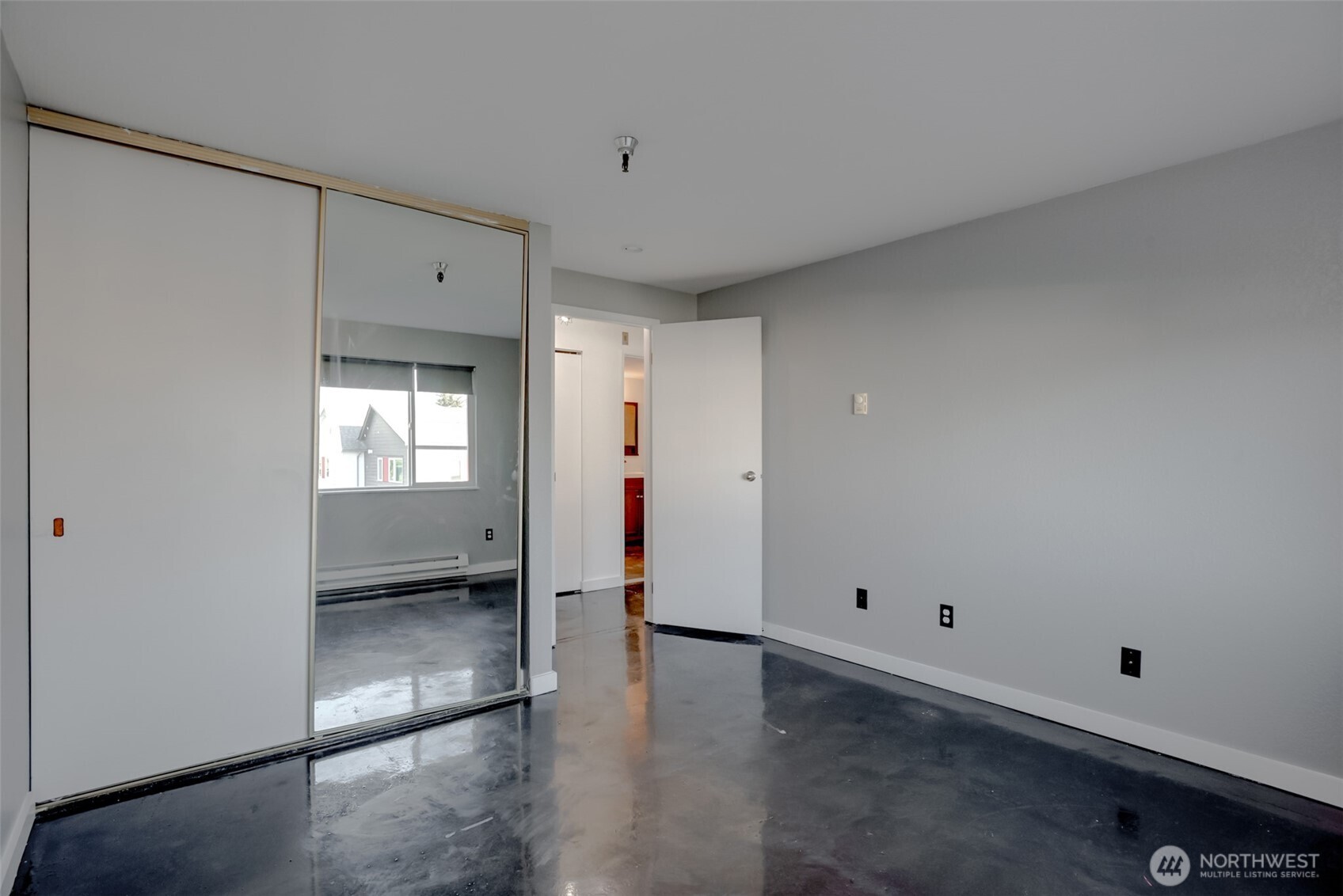 Fireplace and living room.