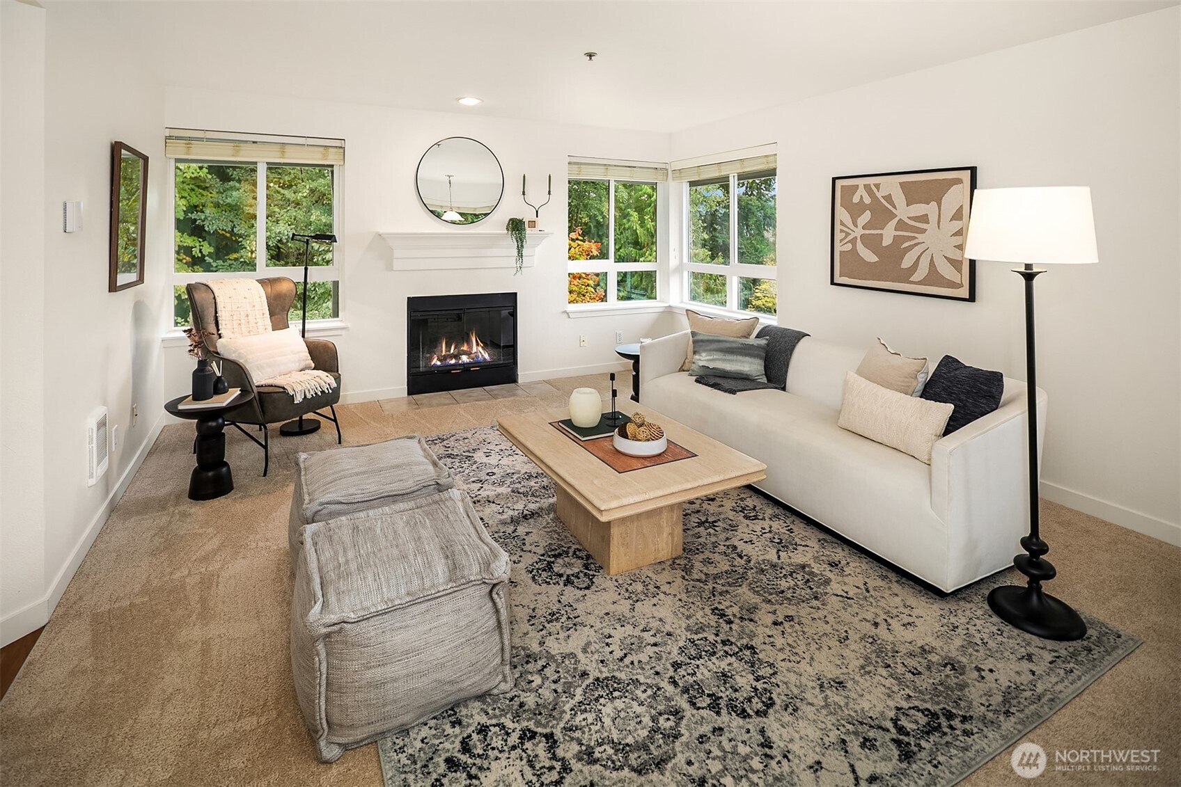 Dining room with beautiful views