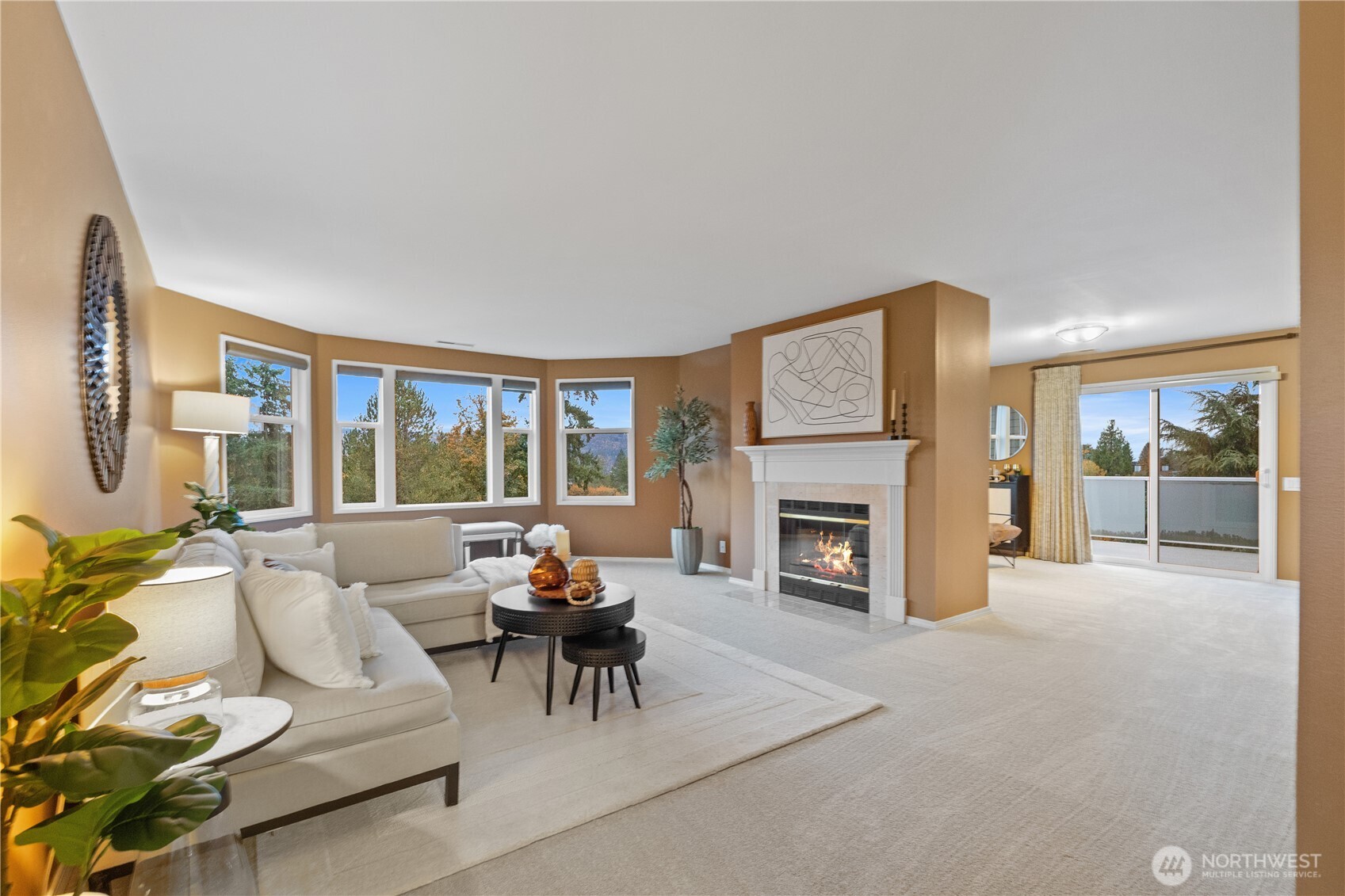 Open living room with views!