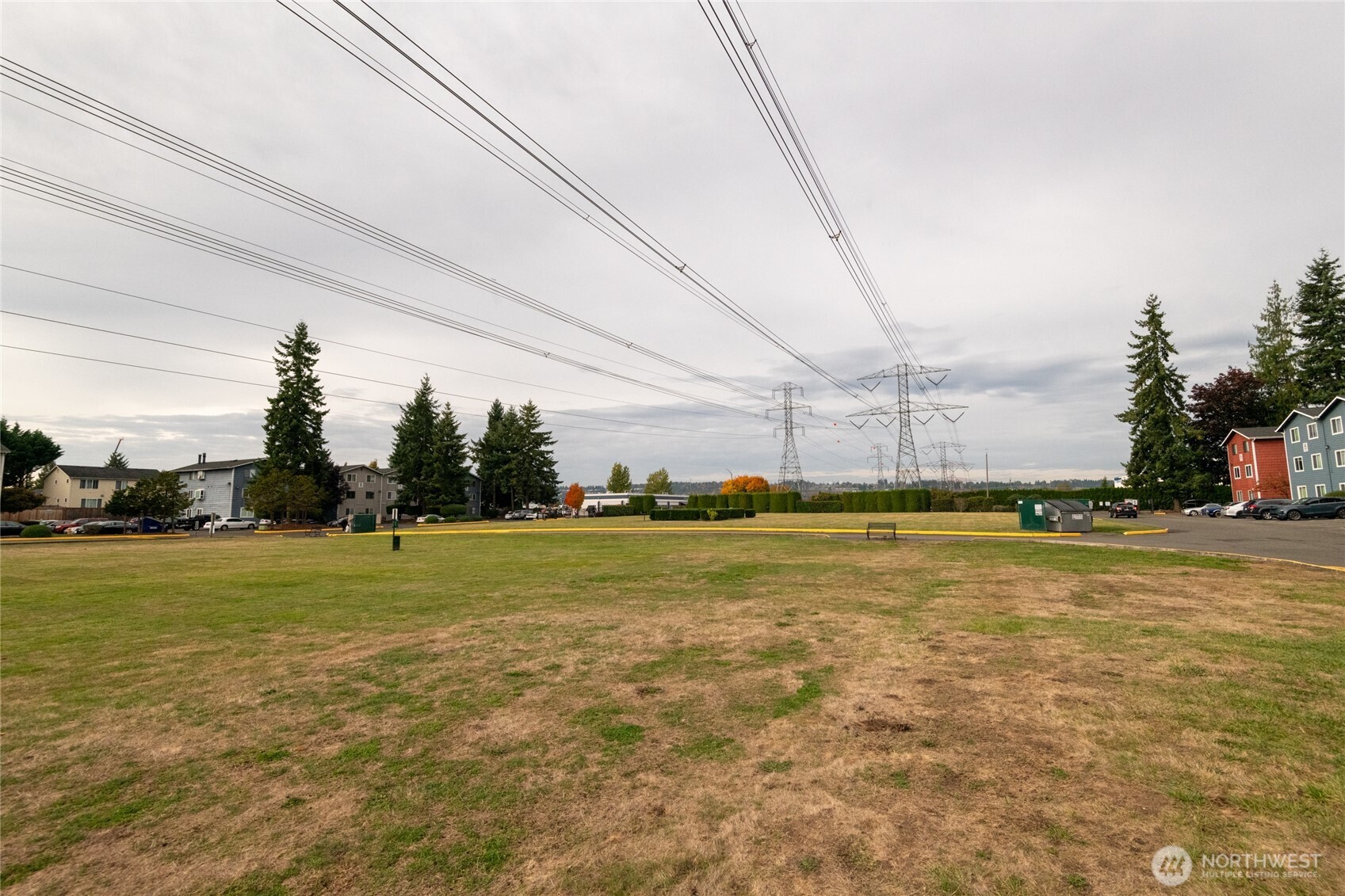 Expansive field offering room exercise and explore. The community enjoys two different Dog Parks for our furry friends.