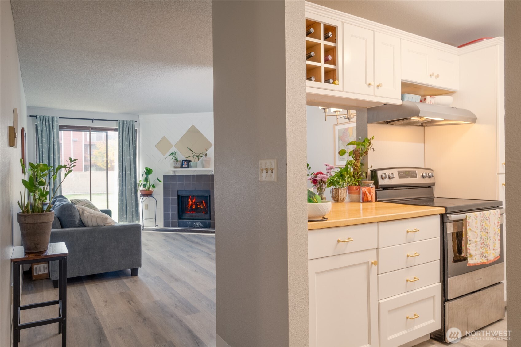 Open-concept layout with seamless flow between the kitchen and main living area.