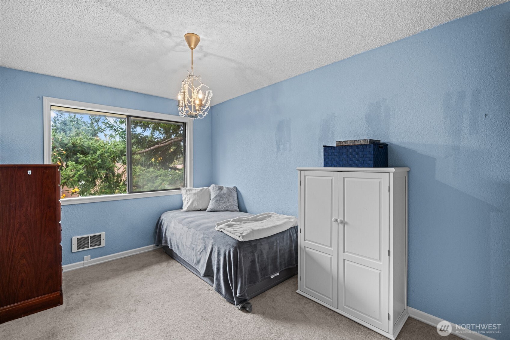 The second bedroom also has a double closet.