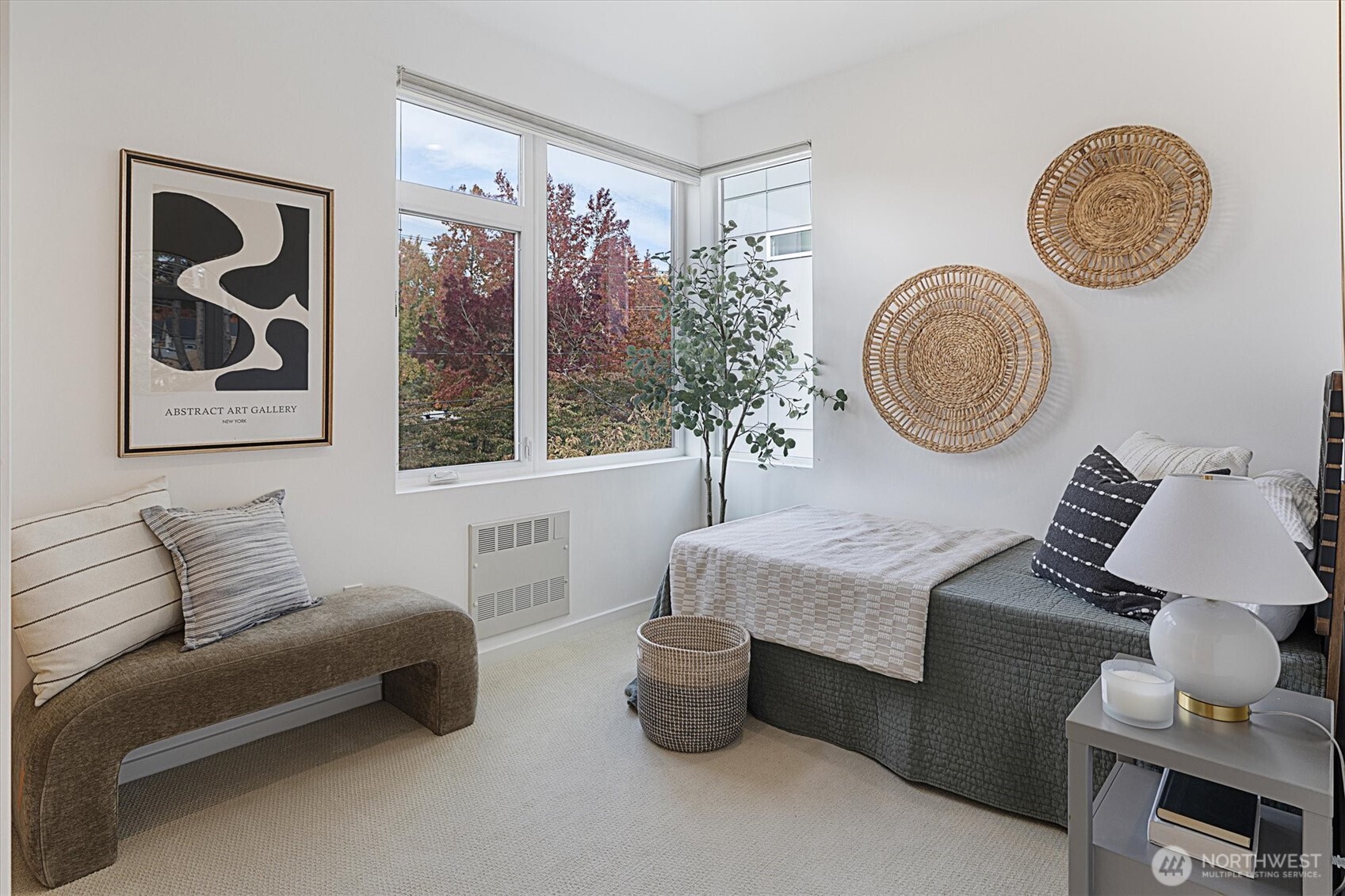 Spacious guest bedroom on the same level as the primary suite!