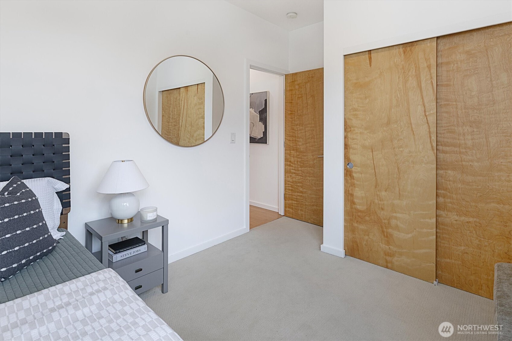 Large closets in the guest bedroom as well!