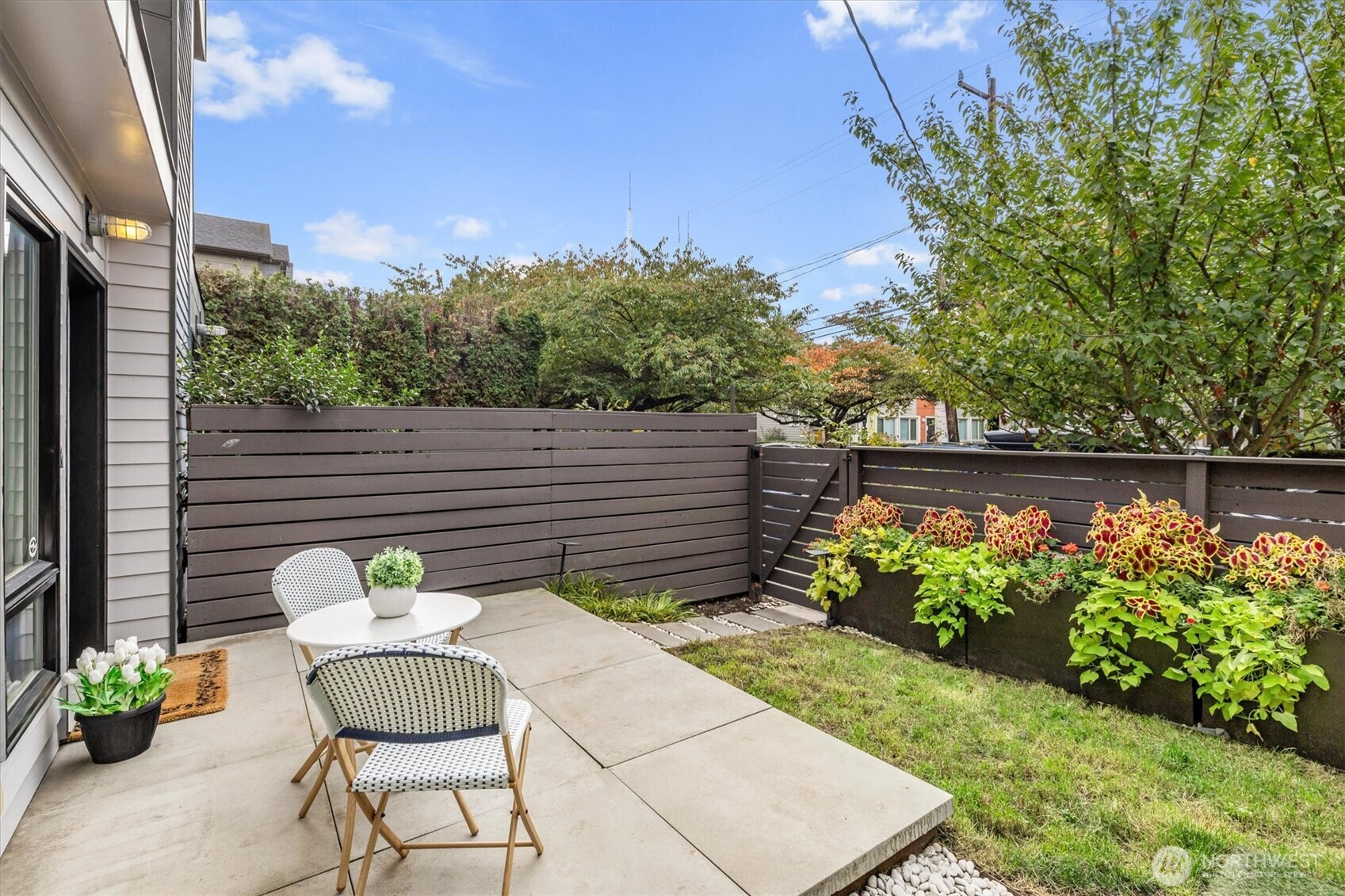 The home has a coveted floor plan, as well as multiple spaces for indoor/outdoor living! Patio is fantastic for al fresco dining. These architectural features are so unique and stand apart!