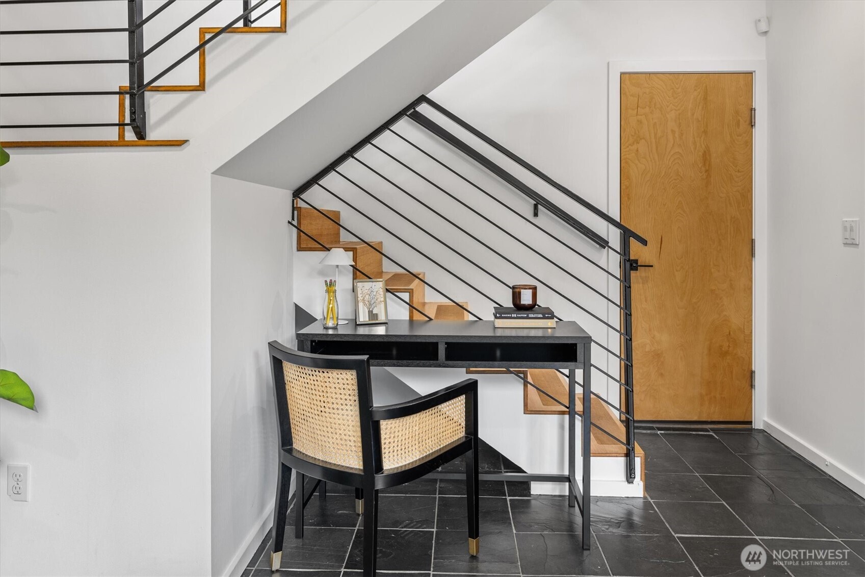 Modern architectural lines throughout this home! The lower level is spacious and provides flexible options to add an office or work out space!