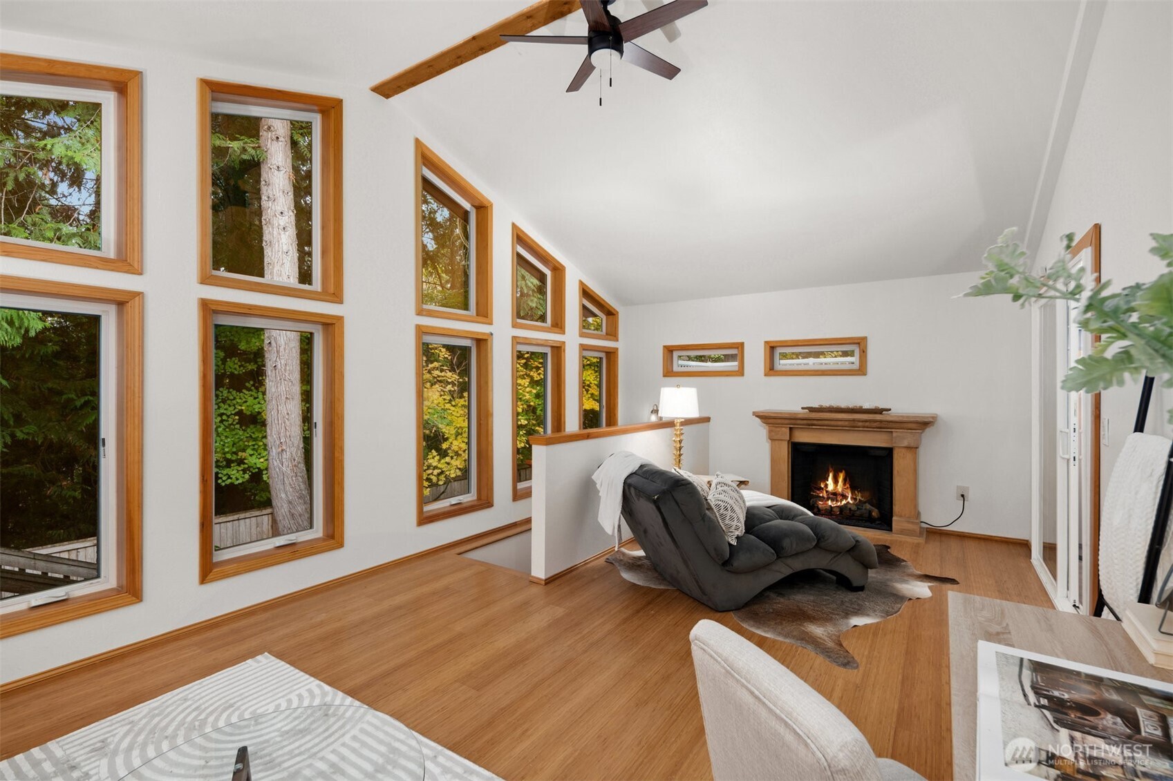 Sunroom added in 2011 - Custom Electric fireplace added -(Bellevue Fireplace)