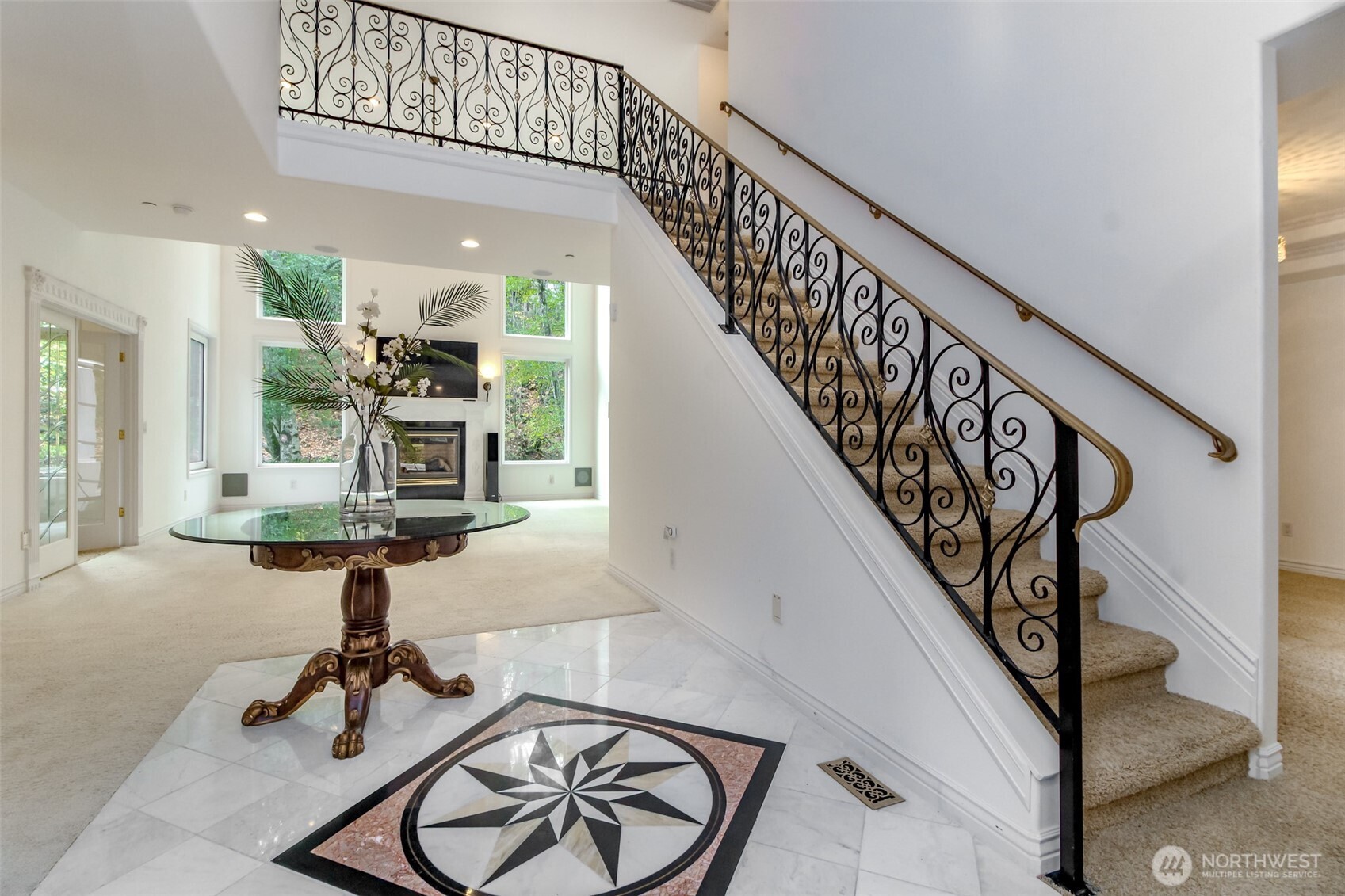 Entrance and stairwell to mezzanine