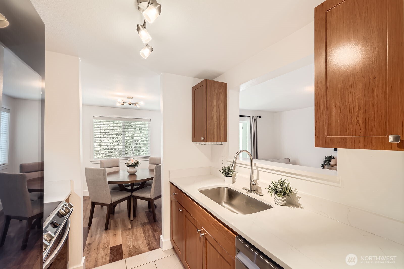 A great window for entertaining company as you cook your favorite meals.