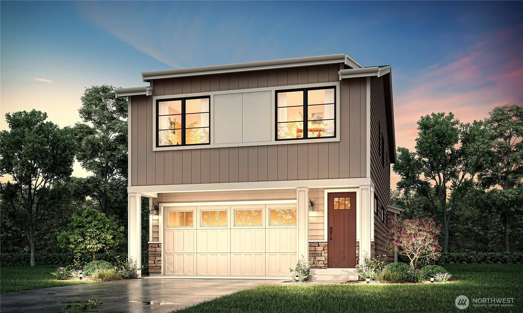 Plan 1907 elevation B artist rendering