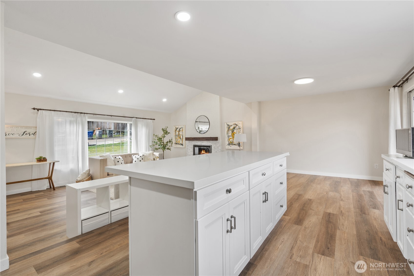 Kitchen Island in remodeled kitchen