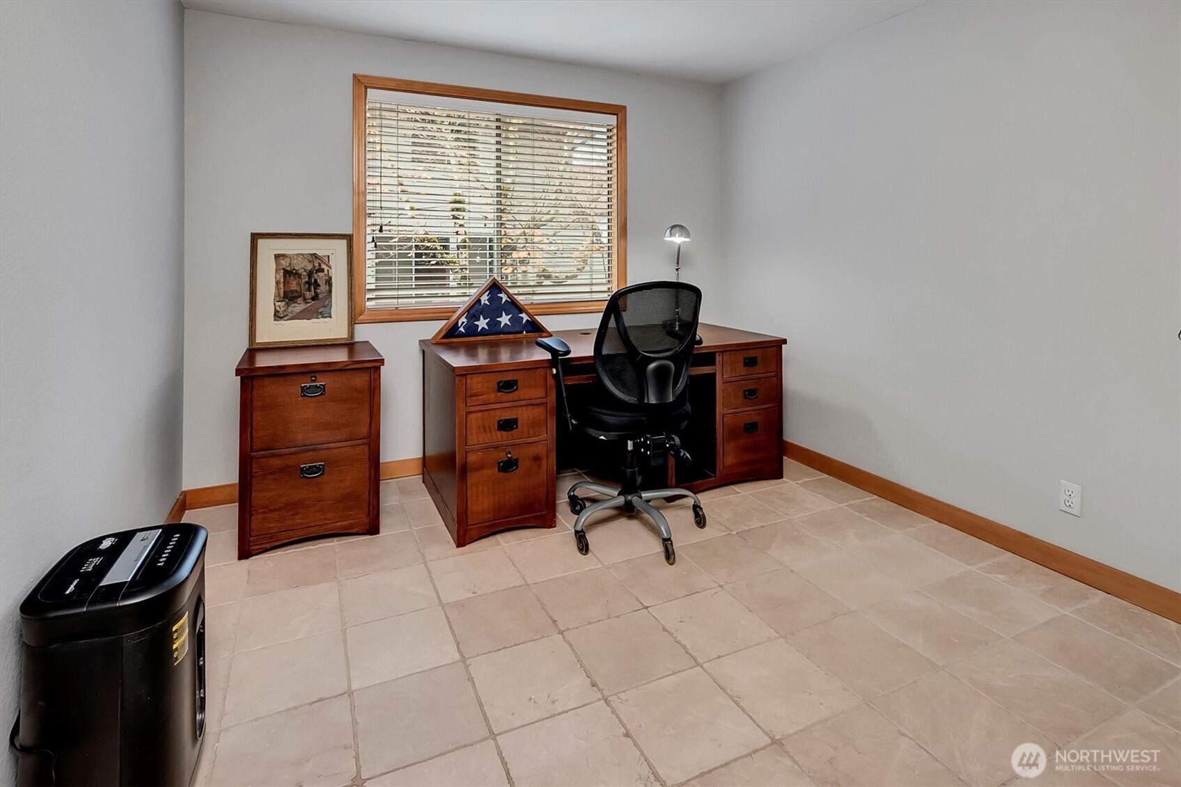 Bedroom #3 currently used as home office