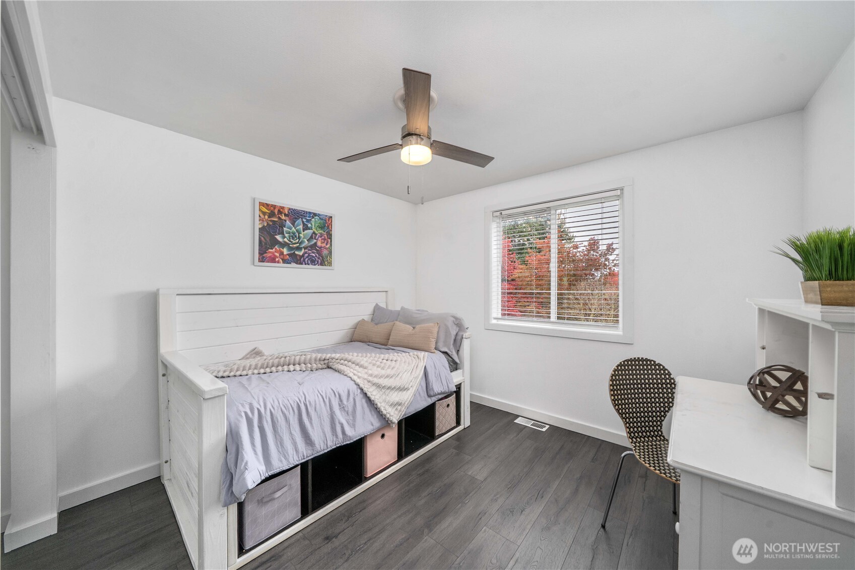 Bedroom no. 3 on the upper level.