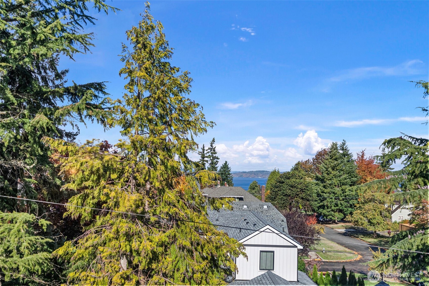Water view from top floor room.