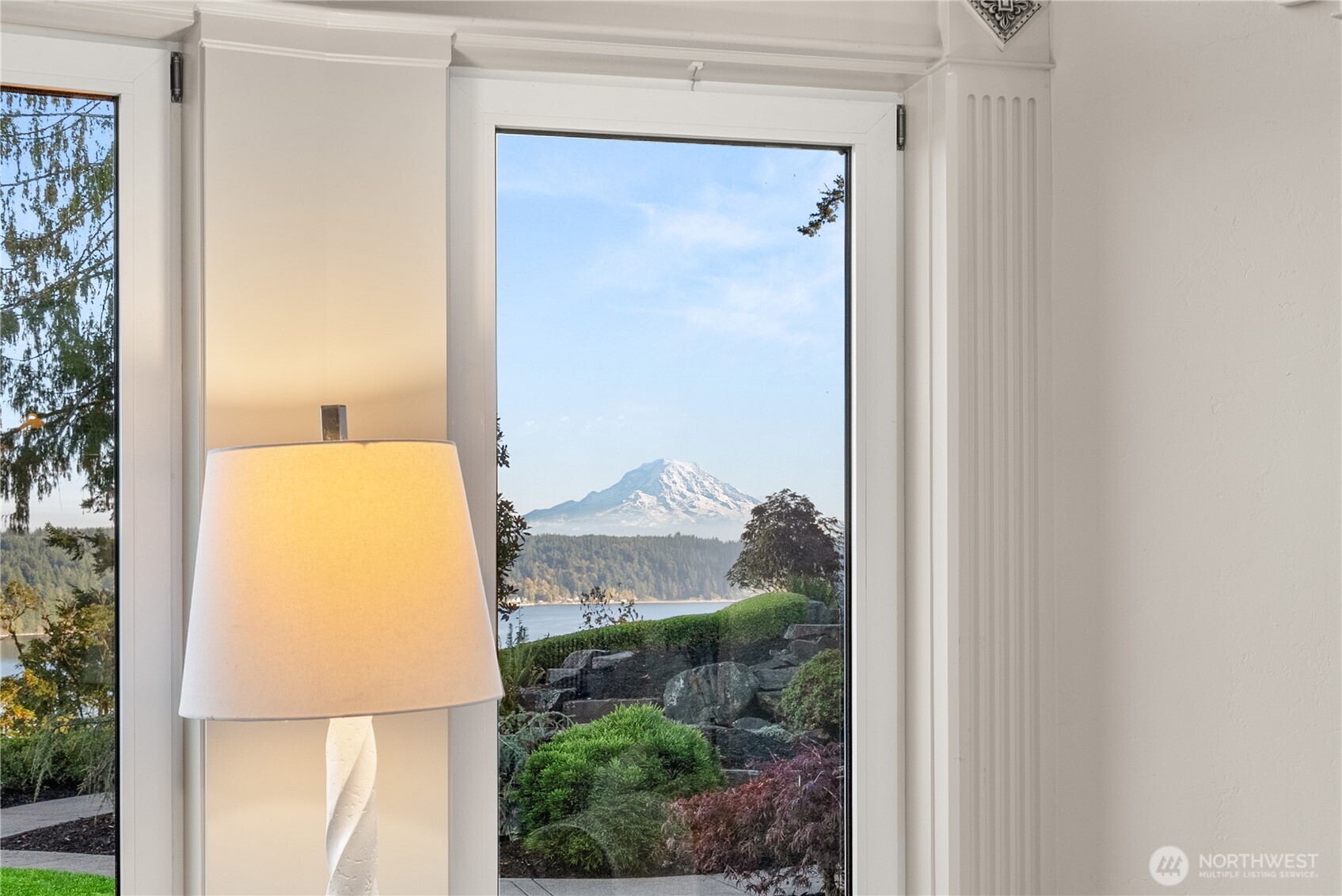 Mt. Rainier shows herself from most rooms.