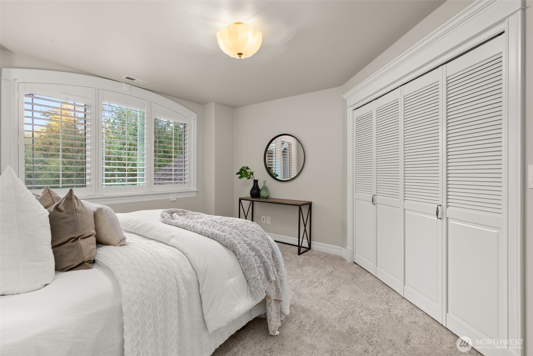 One of three secondary bedrooms on the main floor.