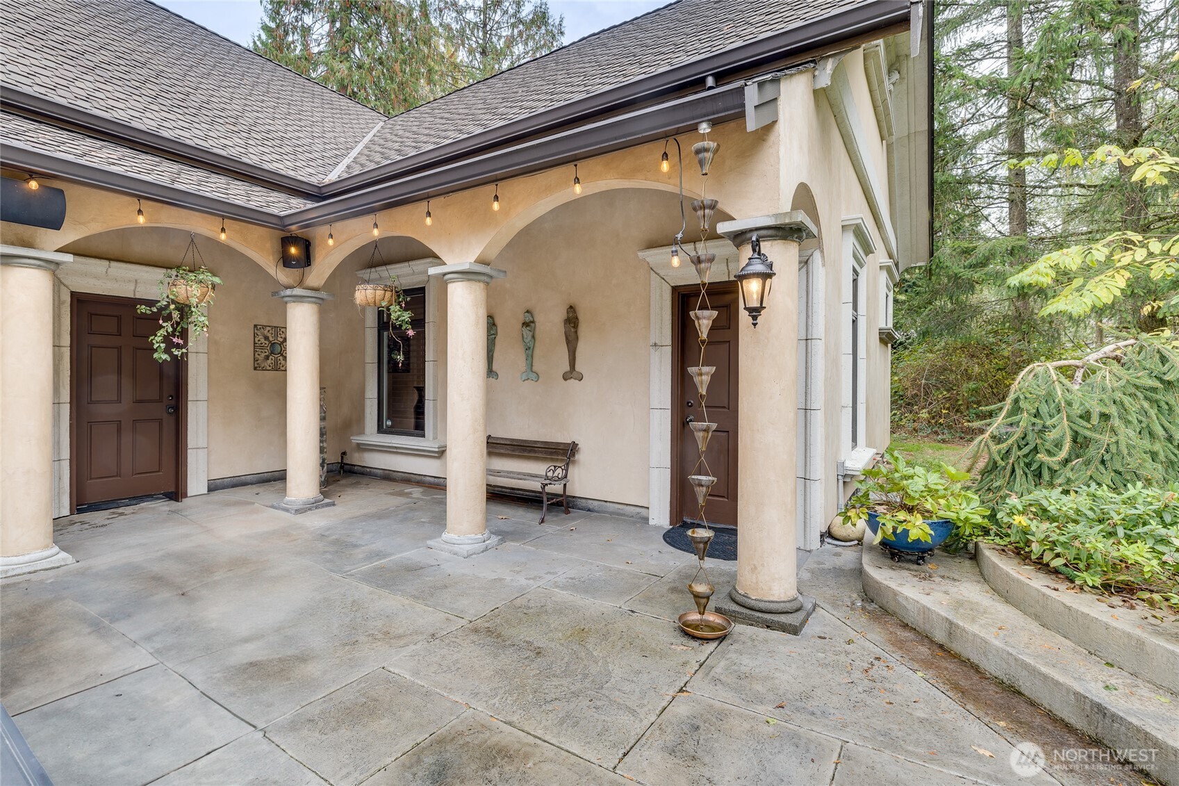 Door to the left leads into the Garage ~ Door Straight Ahead to Finished Loft & Guest Quarters ~ Garage has Own Permitted Septic