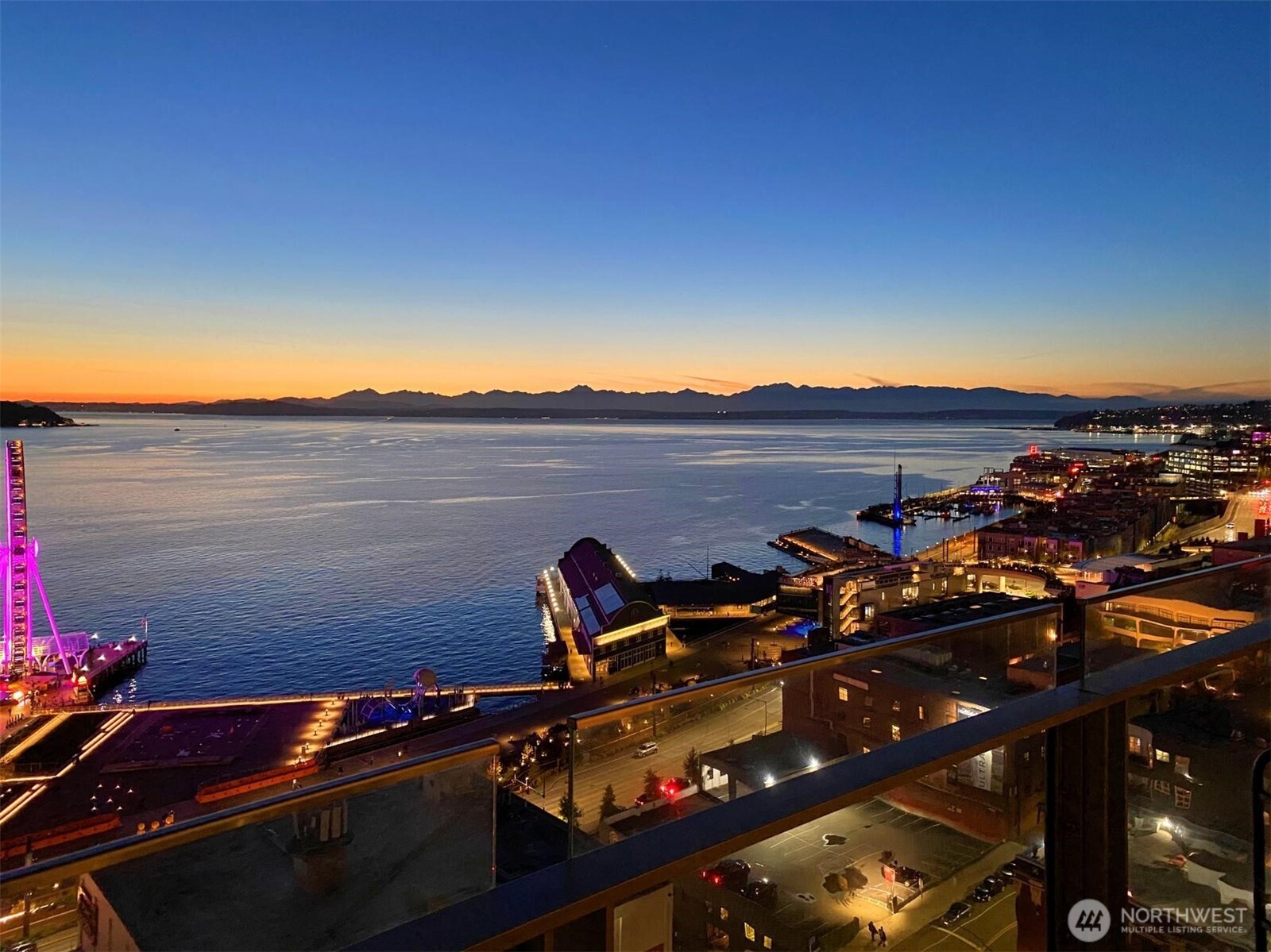 Sunset view from the view deck of Unit 1206