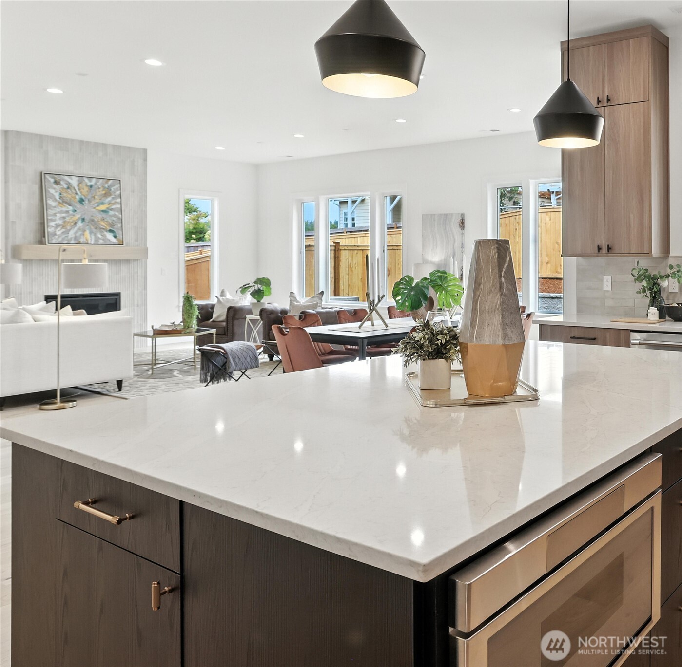 Jack-n-Jill secondary bedroom continues the home’s bright, serene aesthetic, pairing clean architectural lines with soft textures and spacious walk-in closets - with a connecting shared bathroom  — a thoughtful balance of comfort and design continuity.