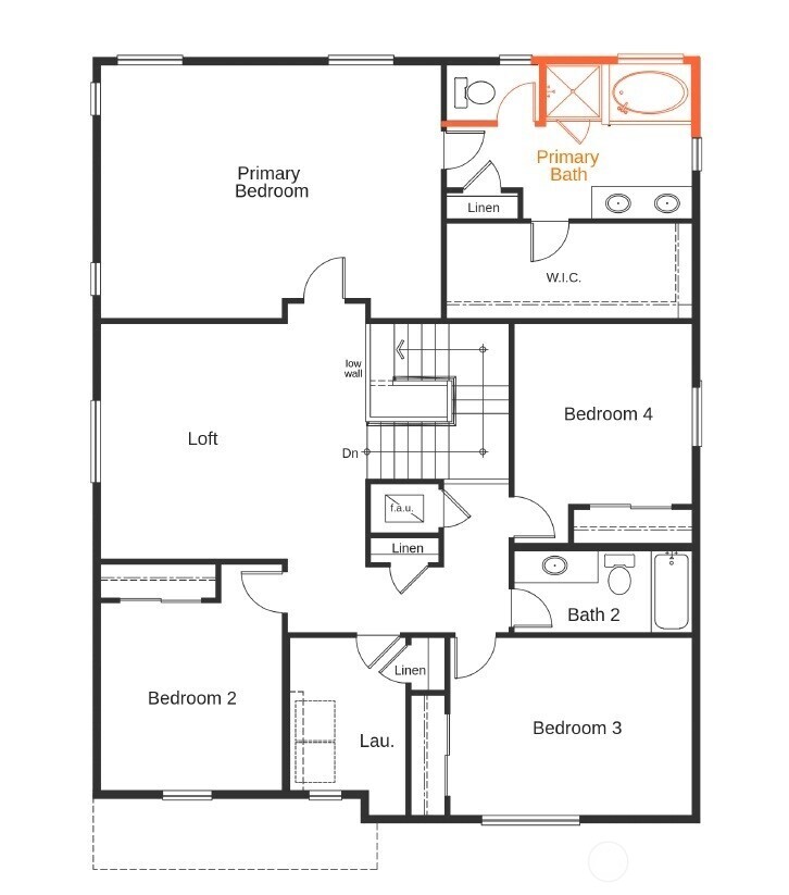 Photo of layout not of actual home