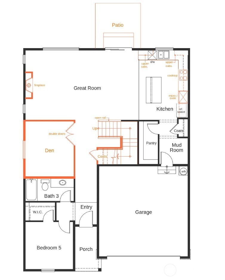 Photo of layout not of actual home