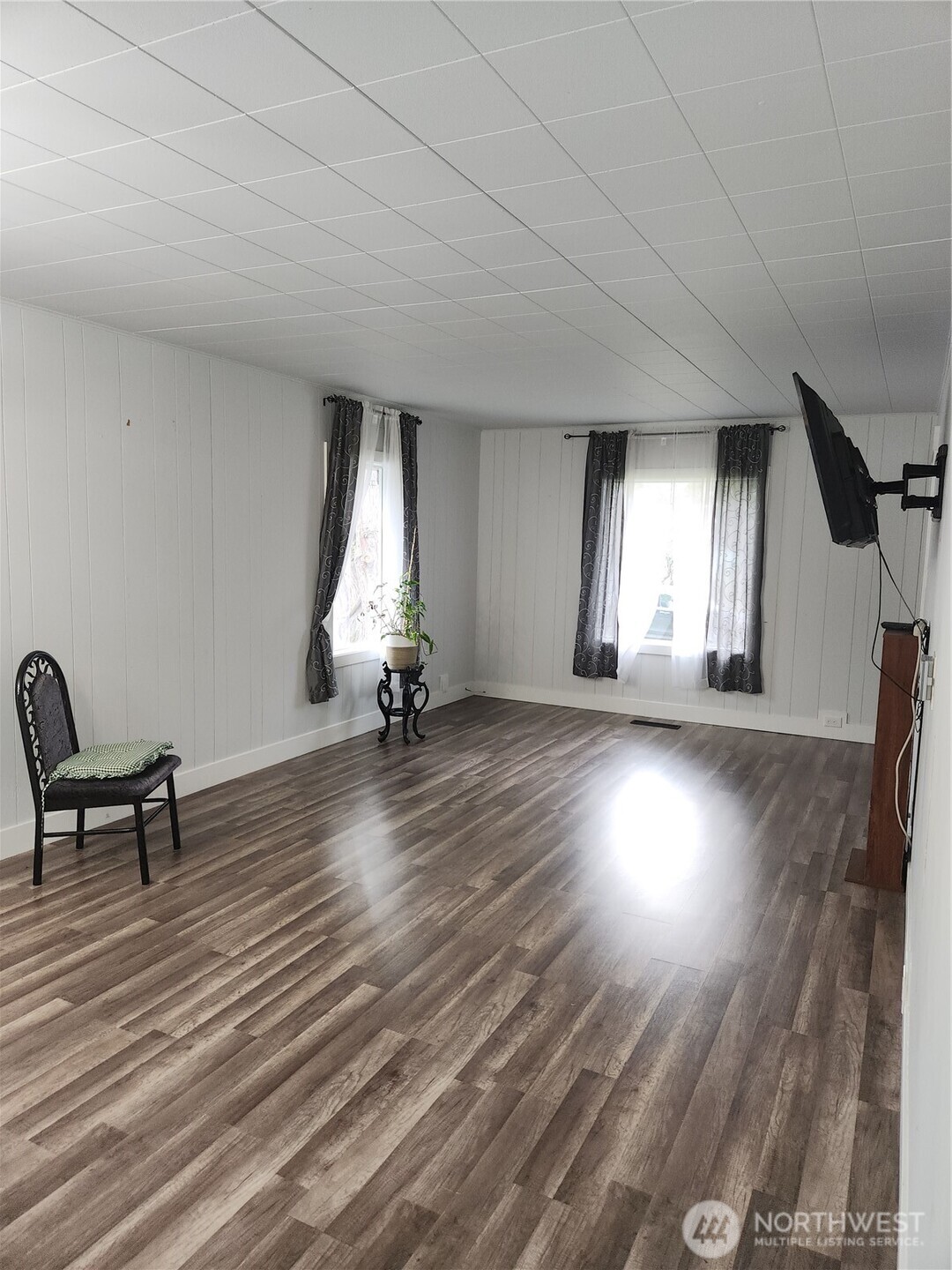 Enough space for a small table for keys and dropping your mail :)