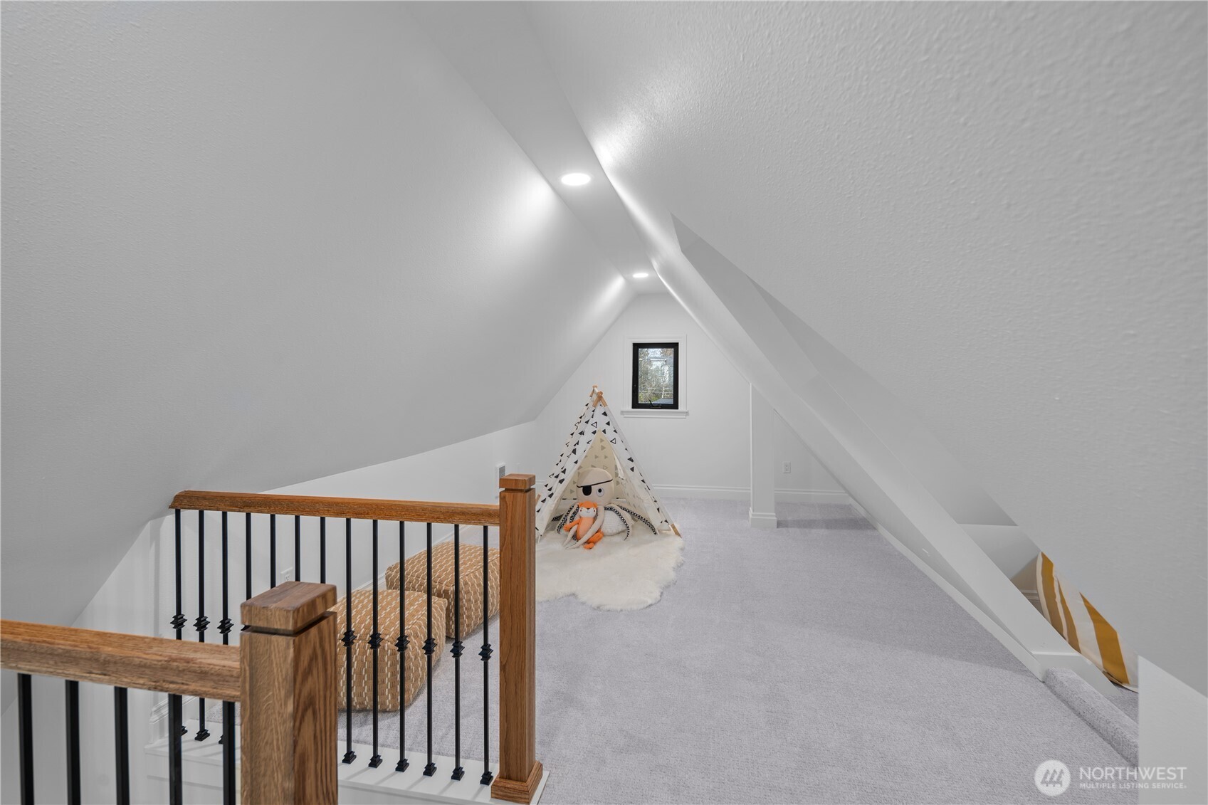 Another view of the finished attic...