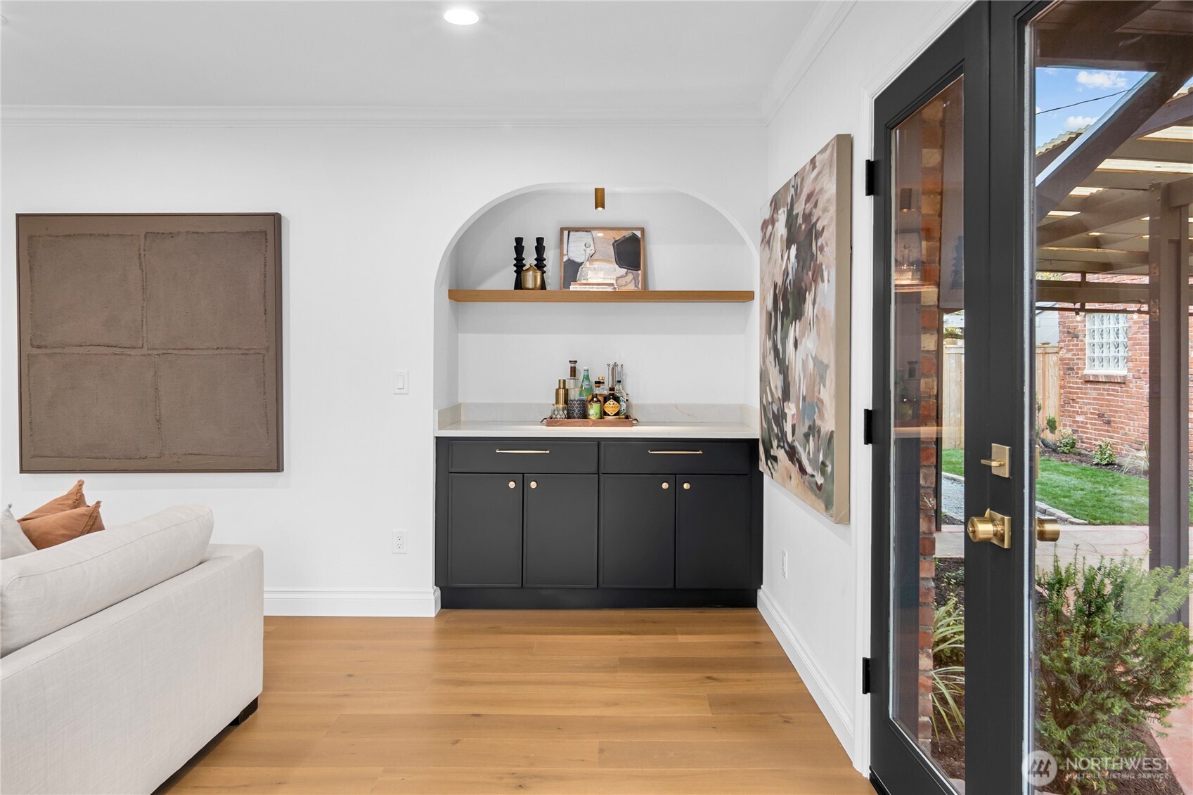 You will love having this very convenient beverage nook or perhaps a place to store games for all to enjoy!