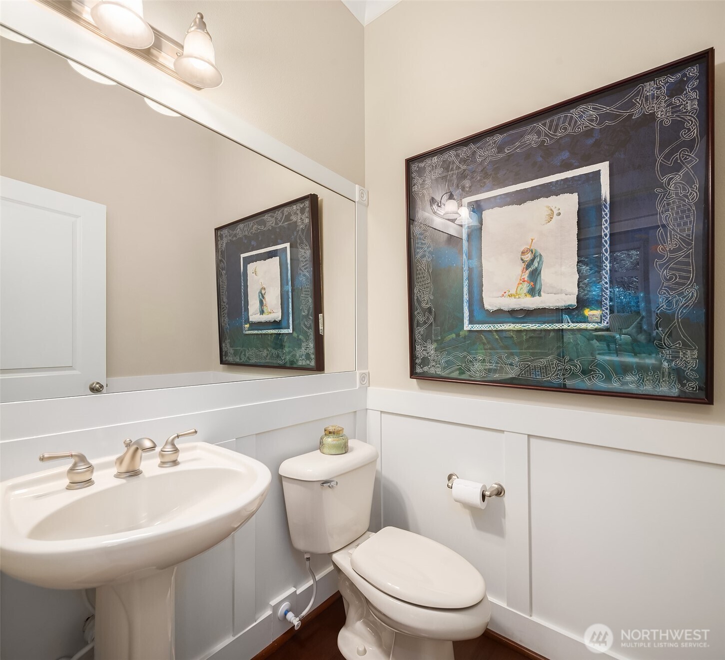 Front room with french doors could be a music studio, home office or another gathering place