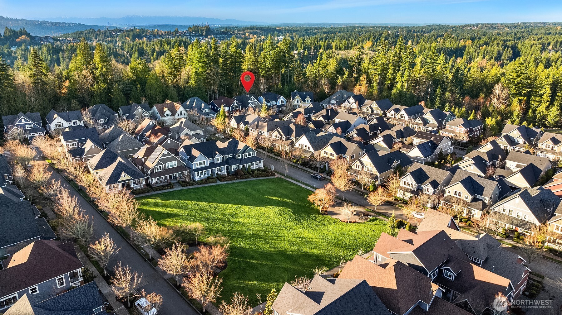 Dahlia Park is quiet, connected to trails and parks with sidewalks and street parking.