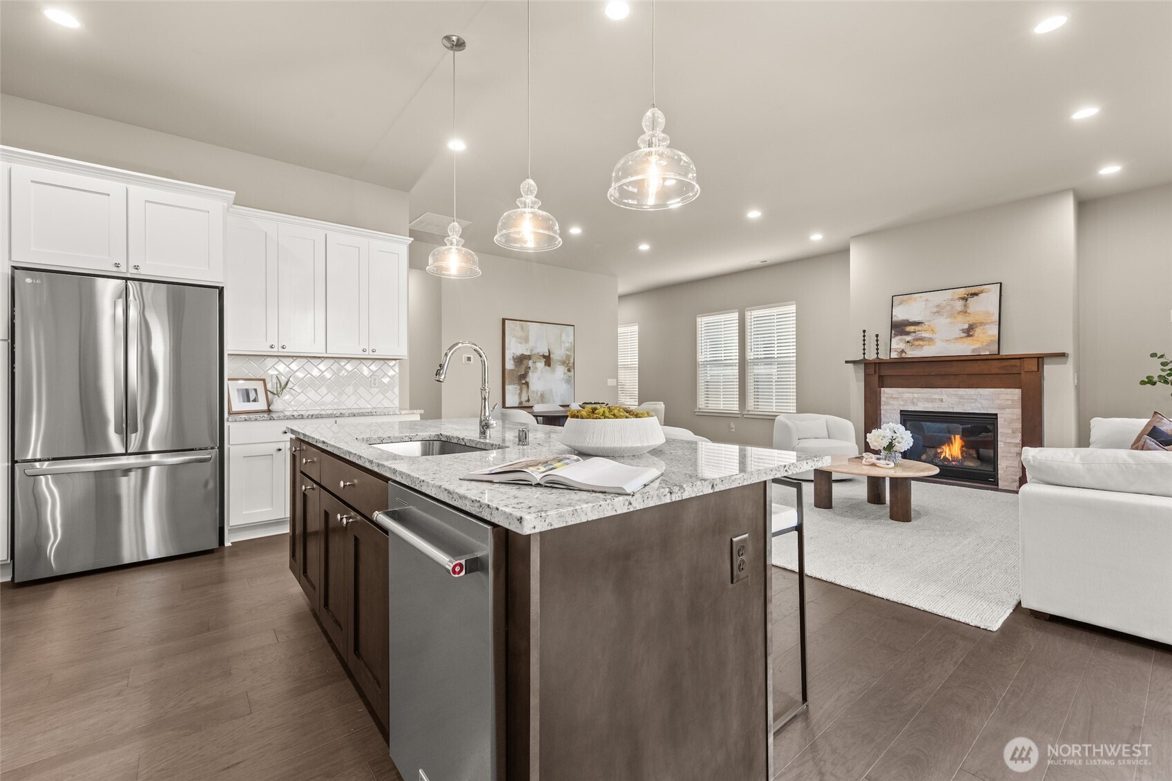 The heart of the home, a chef’s kitchen made to impress.