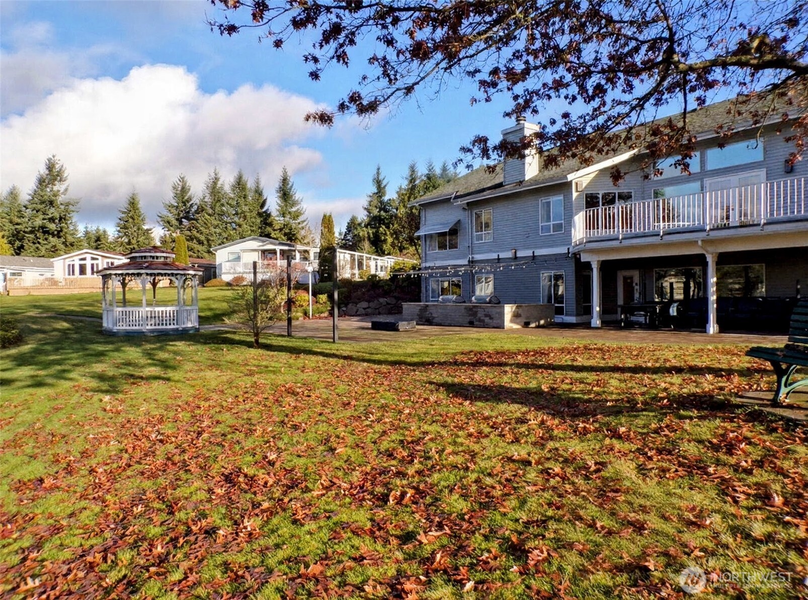 Back of club house BBQS