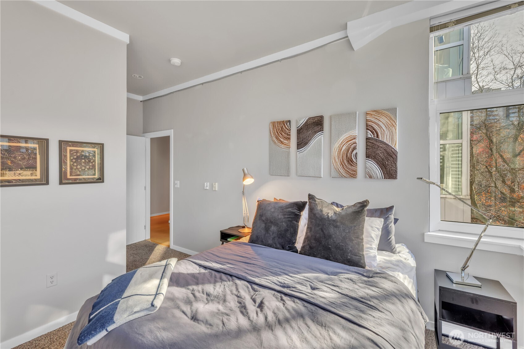 Primary bedroom with large closet and ensuite bathroom