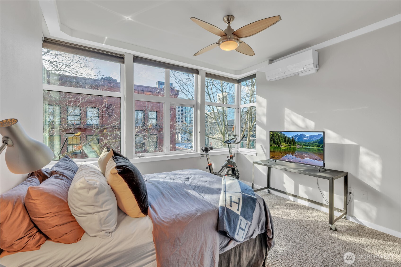 So much natural light floods this condo!