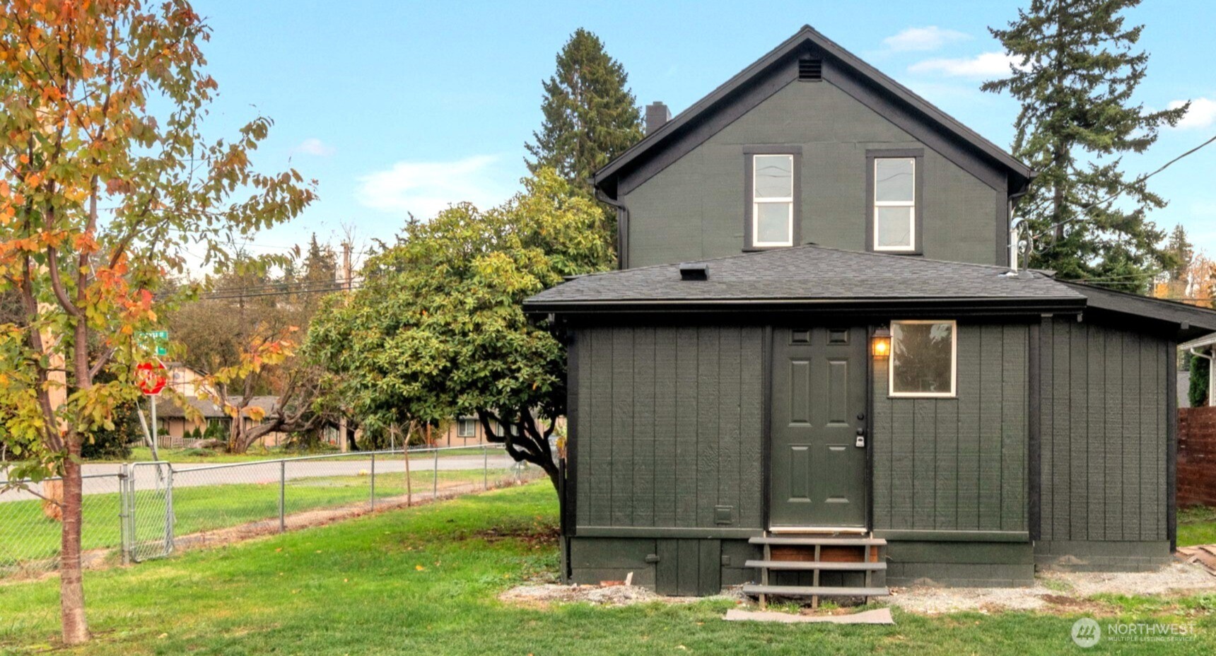 Rear of home, entry to mudroom