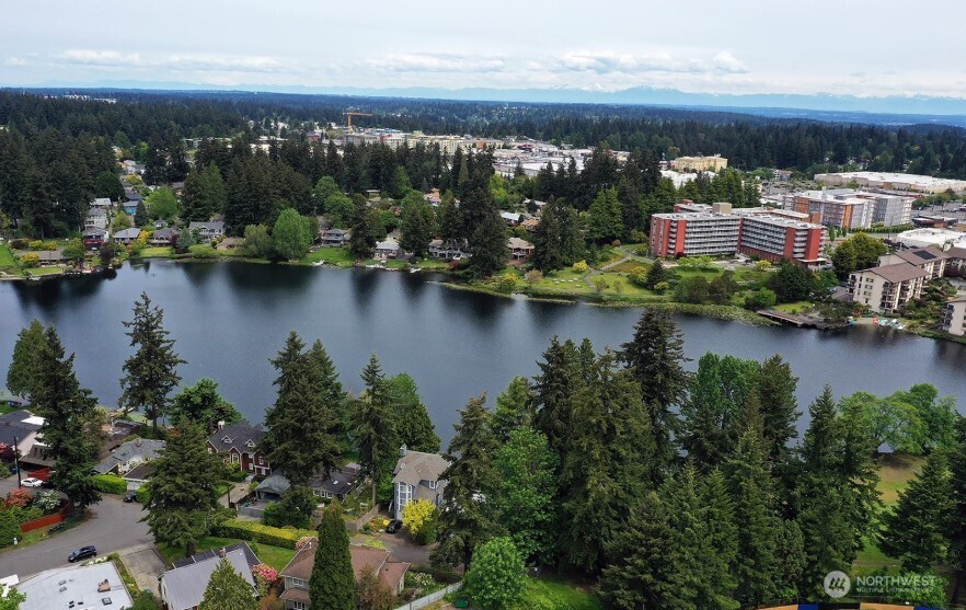 Private trail from the complex lead you to Bitter Lake. Pickball courts, play ground and lots of green space.  A true gem just steps away.