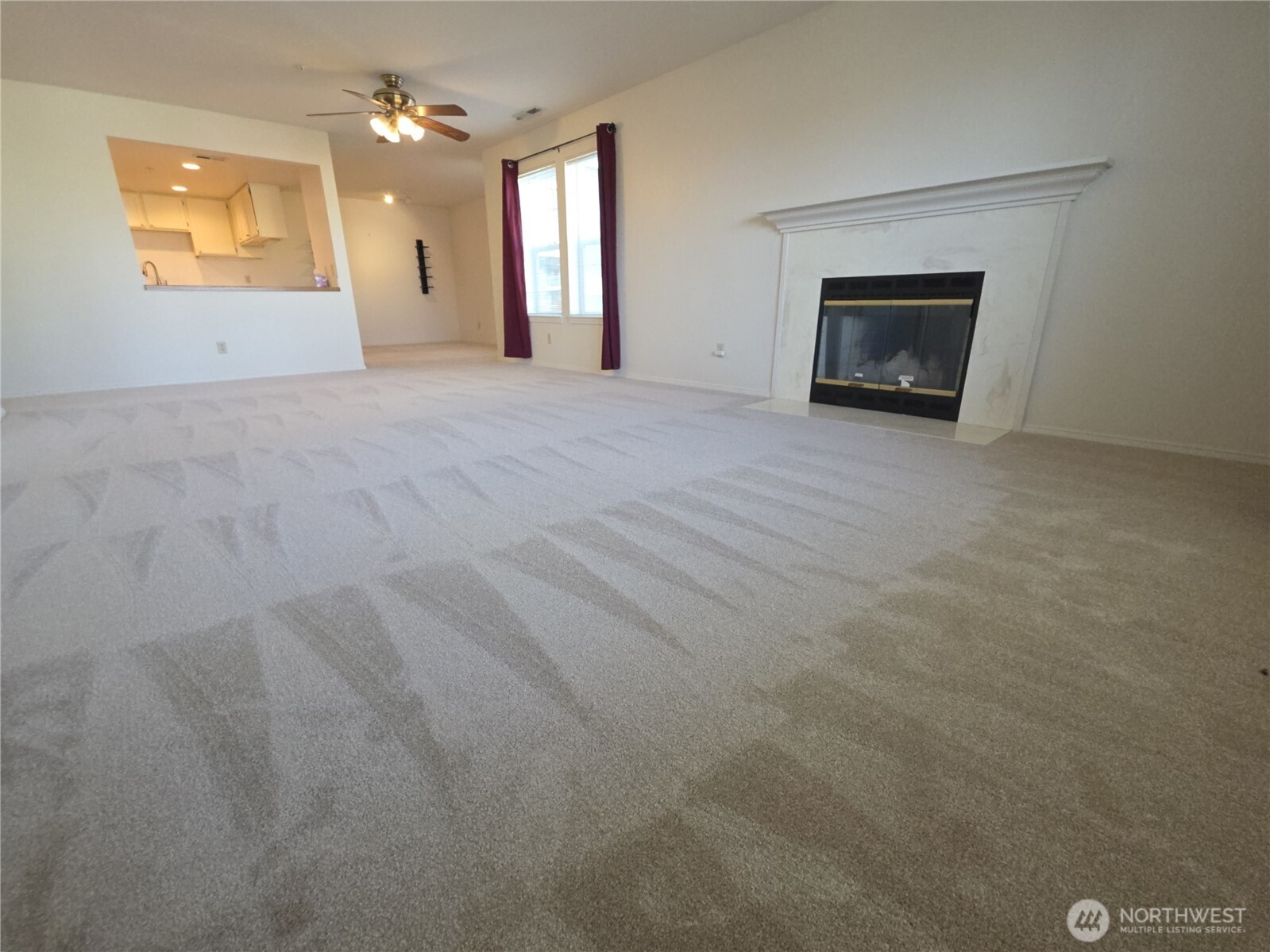 Living room.  Door to deck is behind photographer.