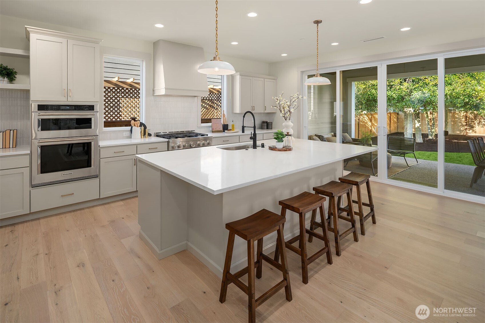 Butlers Pantry with Beverage Center and Additional Cabinetry
