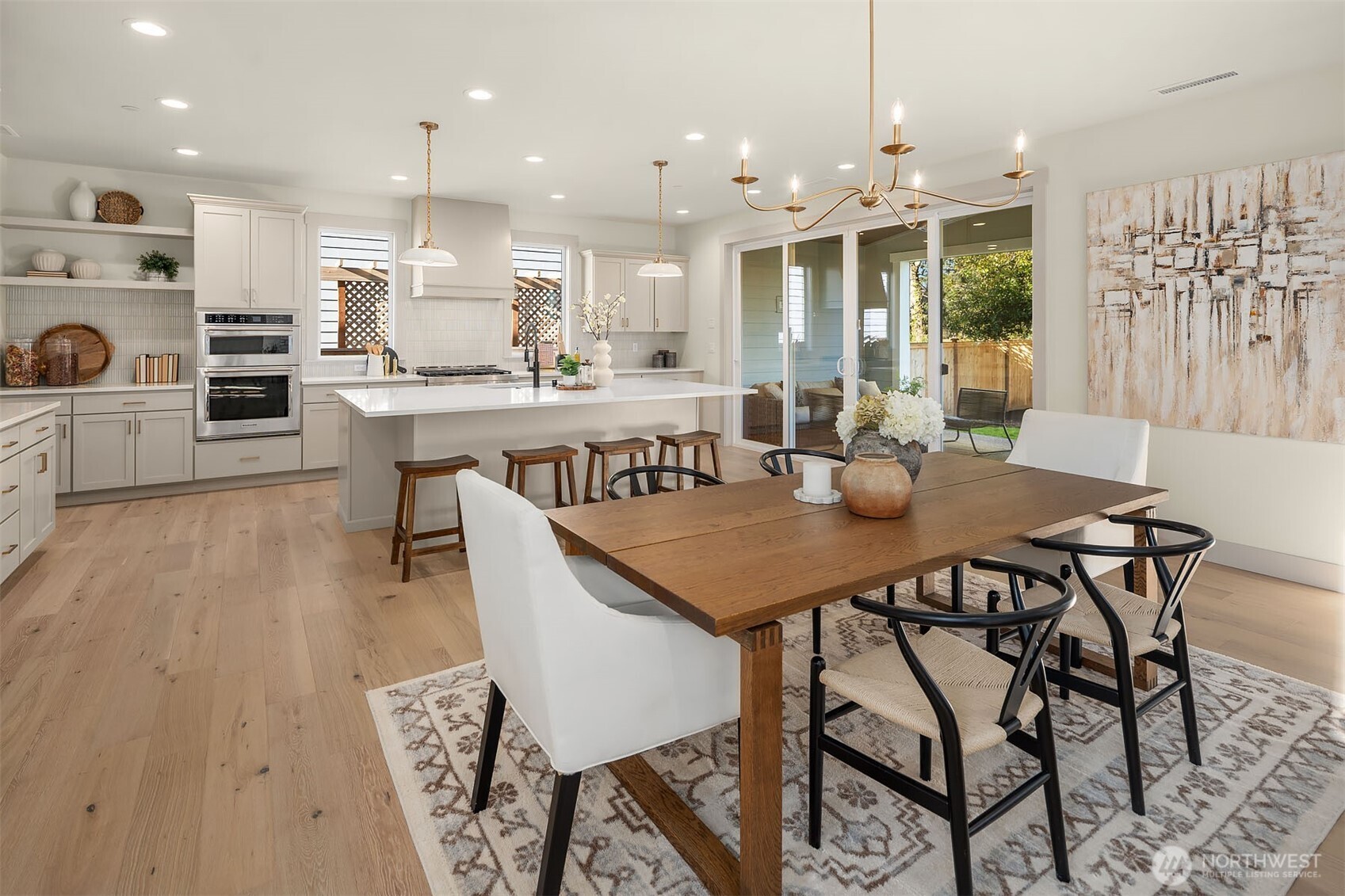 Real Hardwoods Throughout the Home & Designer Fixtures